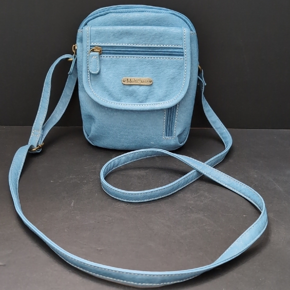 Multi-Sac Blue Women's Small Crossbody Bag.